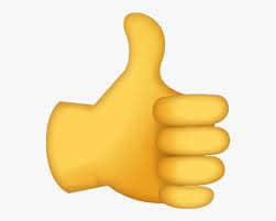 Thumbs Up Emoji No Background , Free Transparent Clipart - ClipartKey