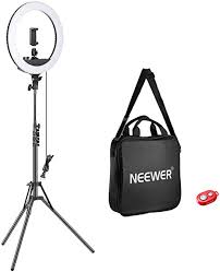 Amazon.com: Neewer 14-inch Outer Dimmable LED Ring Light Kit ...