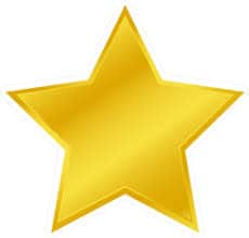 Wide Golden Star Sticker