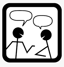Chat Icon Vector Image - Clipart Stick Figures Talking, HD Png Download -  kindpng